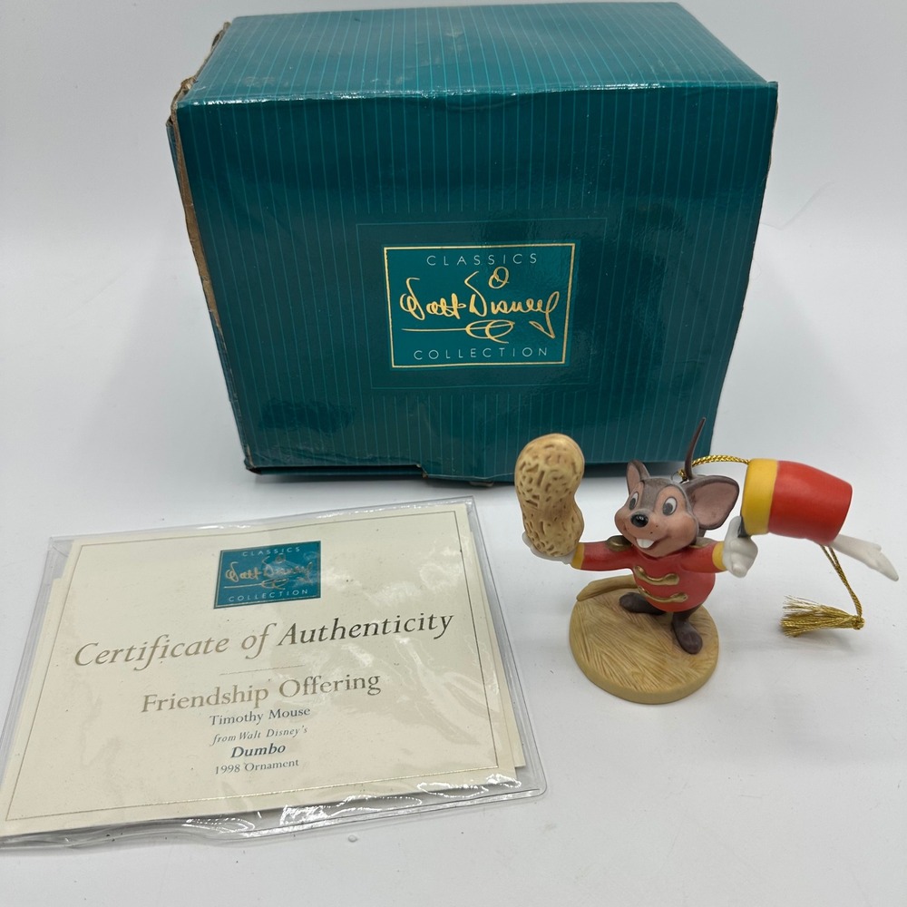 WDCC Disney Timothy Mouse Dumbo Friendship Offering 1998 Ornament COA Box